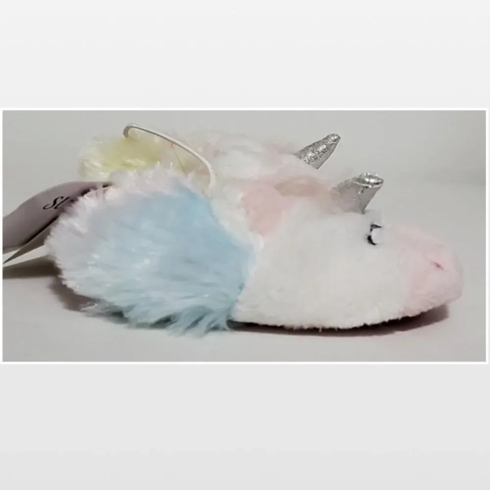 New Sleepy Time Slippers Kid Baby Unicorn Shoes NWT